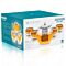Classica Glass Teapot Set With Four Insulated Cups