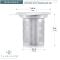 Stainless Steel Infuser with Porcelain Lid & Coaster