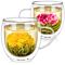 Twin Harmony Oversized Double-Walled Glass Mugs