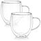 Twin Harmony Oversized Double-Walled Glass Mugs
