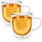Twin Harmony Oversized Double-Walled Glass Mugs