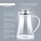 Milano Elegant One-Touch Insulated Glass Tea Brewer