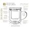 Well-being Personal Tea Maker - Glass Tea Cup With Infuser & Lid