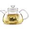 Clear Balance Borosilicate Glass Teapot With Microdot Loose Tea Infuser