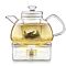 Clear Balance Borosilicate Glass Teapot With Microdot Loose Tea Infuser