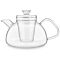 Clear Balance Borosilicate Glass Teapot With Microdot Loose Tea Infuser