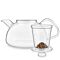Clear Balance Borosilicate Glass Teapot With Microdot Loose Tea Infuser