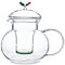 Wings of Love Glass Tea Infuser Teapot