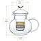Wings of Love Glass Tea Infuser Teapot