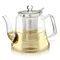 Siena Glass Teapot – Tea for Two – 30 oz. / 900 ml (2-3 Cups) 