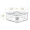 Radiance Squared Glass Tea Warmer & Tea Light Candle Set