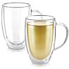 CLEAR BLISS® DOUBLE WALL GLASS TEA CUPS-Set of 2