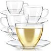 ROYAL TEACUP AND SAUCER SET - SET OF FOUR-12 OZ