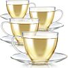 ROYAL TEACUP AND SAUCER SET - SET OF FOUR-12 OZ
