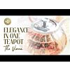 Teabloom Vienna Glass Teapot with Removable Infuser for Tea Bag, Blooming Tea, and Loose Leaf Tea