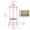 Toulouse Plastic-Free Tea Press - Dawn Rose