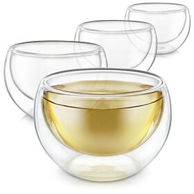 Classica Double Wall Round Glass Cups