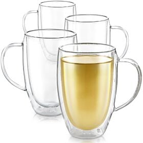 Clear Bliss Clear Mugs With Double-Wall Glass