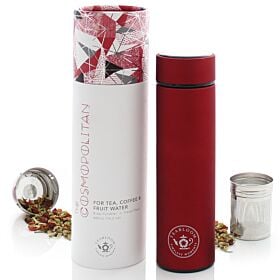 The Cosmopolitan Insulated Brew Tumbler - Ruby Red Thermos