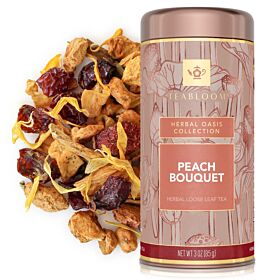 Peach Bouquet Loose Leaf Tea Canister