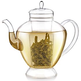 Grand Bouquet Glass Teapot With Glass Infuser