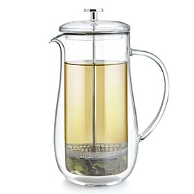 Lotus Insulated Double-Walled Glass Tea Press