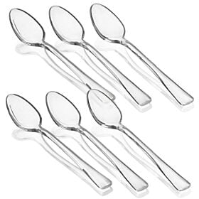 Classic Heatproof Glass Tea Spoons - Set of 6