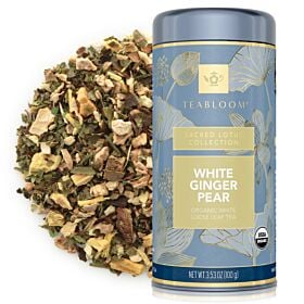 White Ginger Pear Organic Loose Leaf Tea Canister