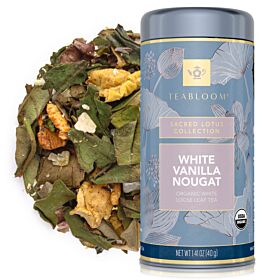 White Vanilla Nougat Organic Loose Leaf Tea Canister