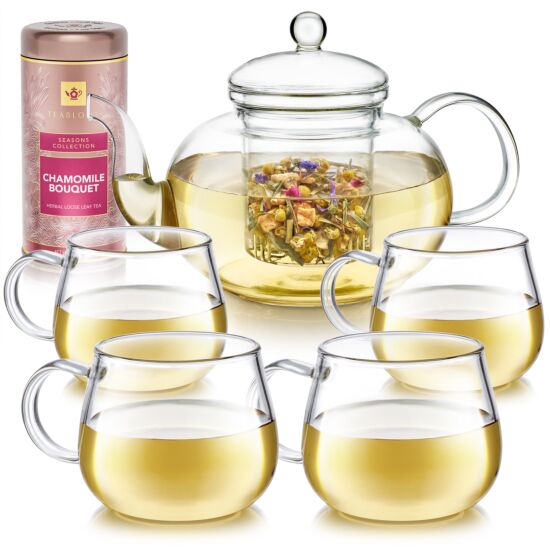 Chamomile Bouquet Complete Blossoms Tea Set