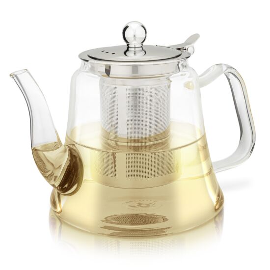Siena Glass Teapot – Tea for Two – 30 oz. / 900 ml (2-3 Cups) 