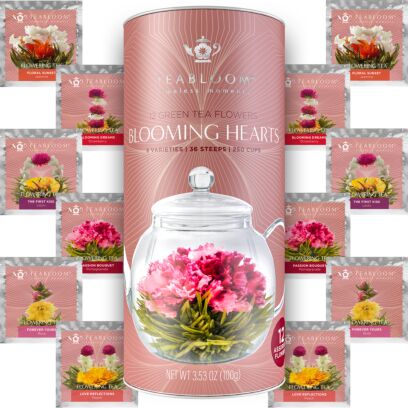 Heart Tea - Heart-Shaped Flowering Tea Canister