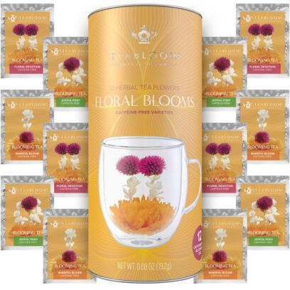 Herbal Tea Flowers - Caffeine-free Petite Blooming Tea Canister