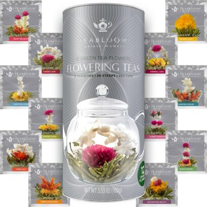 Floral Variety Flowering Tea Canister - 12 Unique Blooming Teas