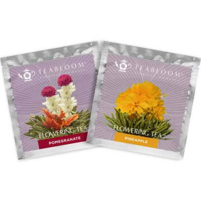 Pomegranate and Pineapple Green Tea Blooming Flowers