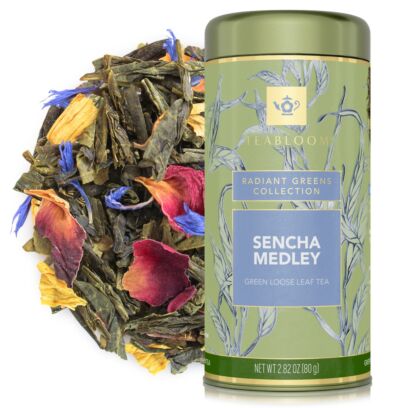 Sencha Green Loose Leaf Tea Canister