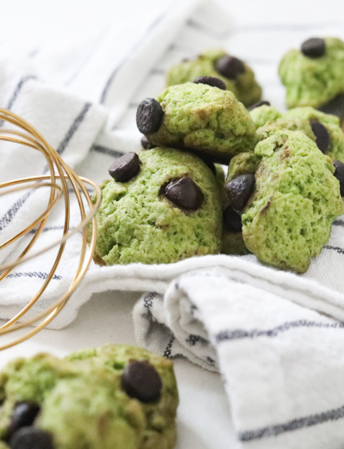 Sencha Chocolate Chip Cookies