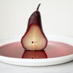 Masala Chai Poached Pears with Creme Anglaise