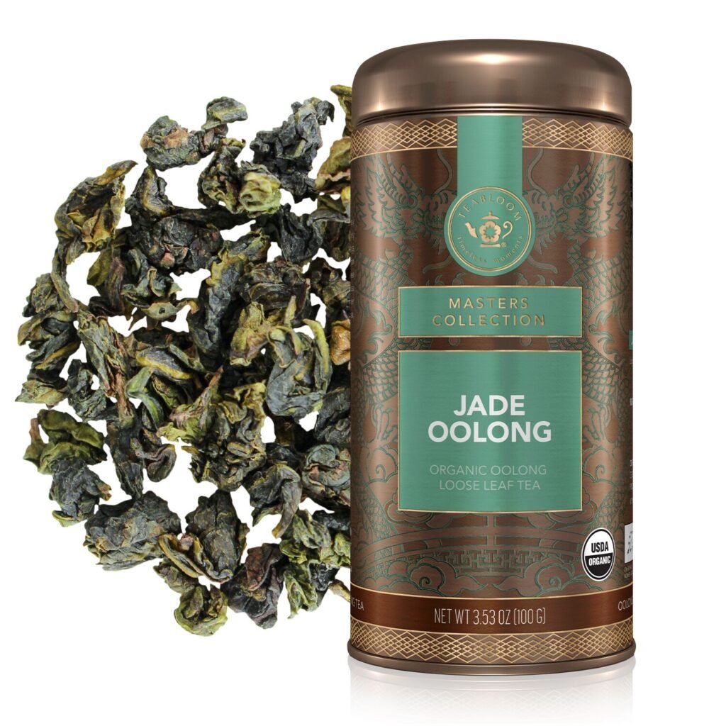 Jade Oolong loose-leaf tea canister as a Chinese Zodiac personality tea for the Year of the Horse.