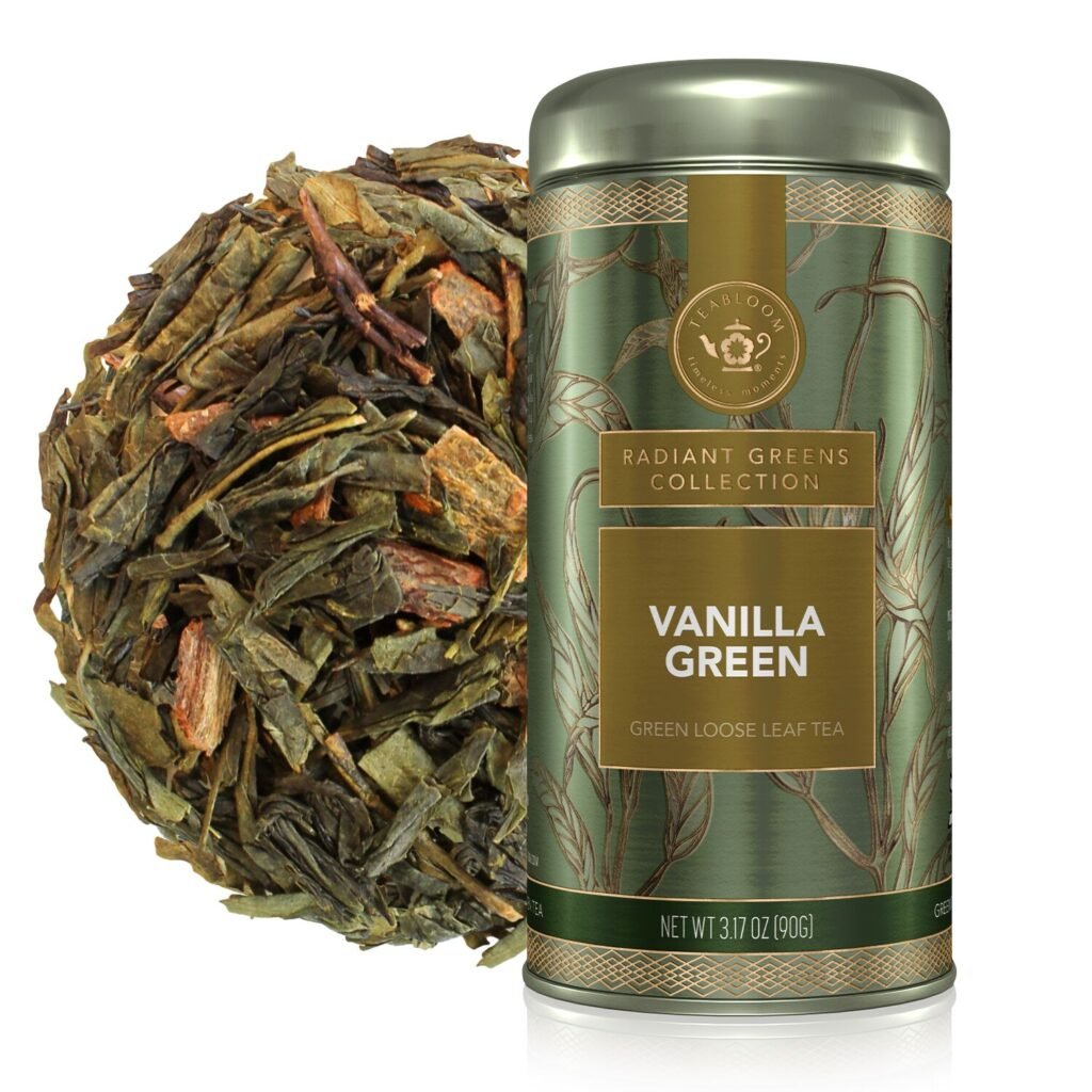 Vanilla Green loose-leaf tea canister as a Chinese Zodiac personality tea for the Year of the Rooster.