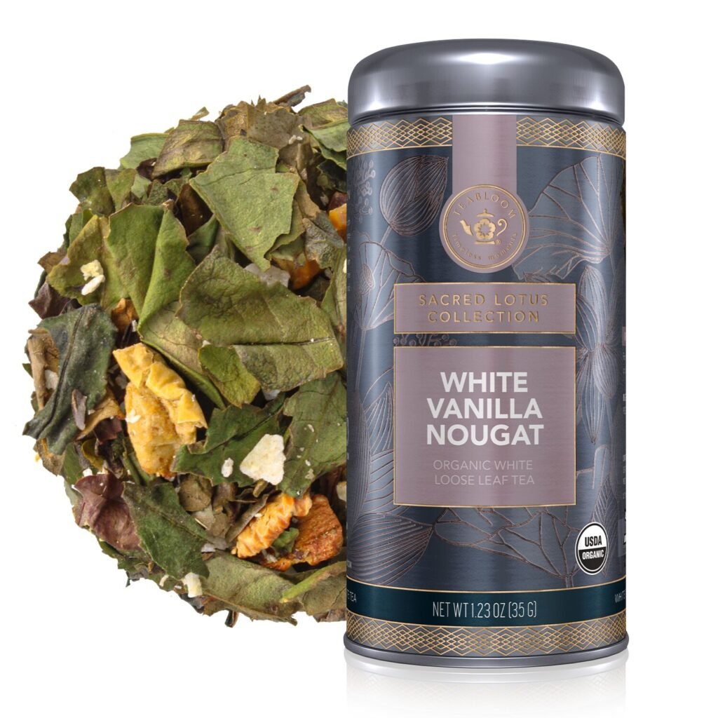White Vanilla Nougat loose-leaf tea canister as a Chinese Zodiac personality tea for the Year of the Rat.