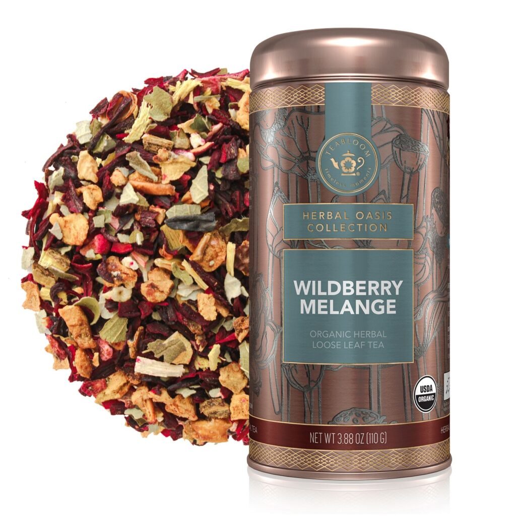 Wildberry Melange loose-leaf tea canister as a Chinese Zodiac personality tea for the Year of the Rabbit.