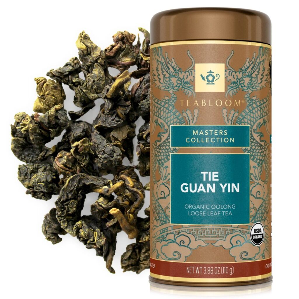 Tie Guan Yin loose-leaf tea canister as a Chinese Zodiac personality tea for the Year of the Dragon.