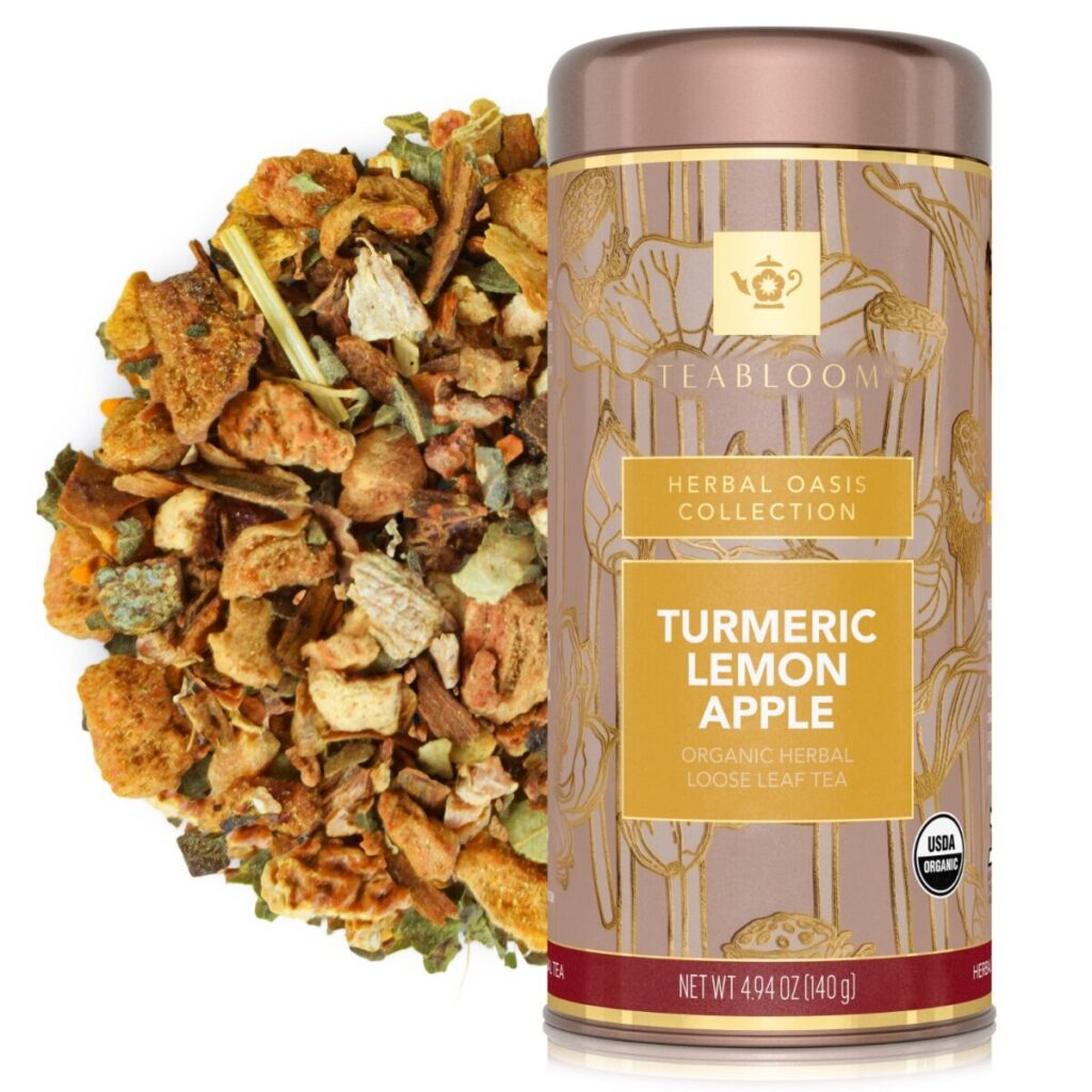 Turmeric Lemon Apple loose-leaf tea canister as a Chinese Zodiac personality tea for the Year of the Dog.