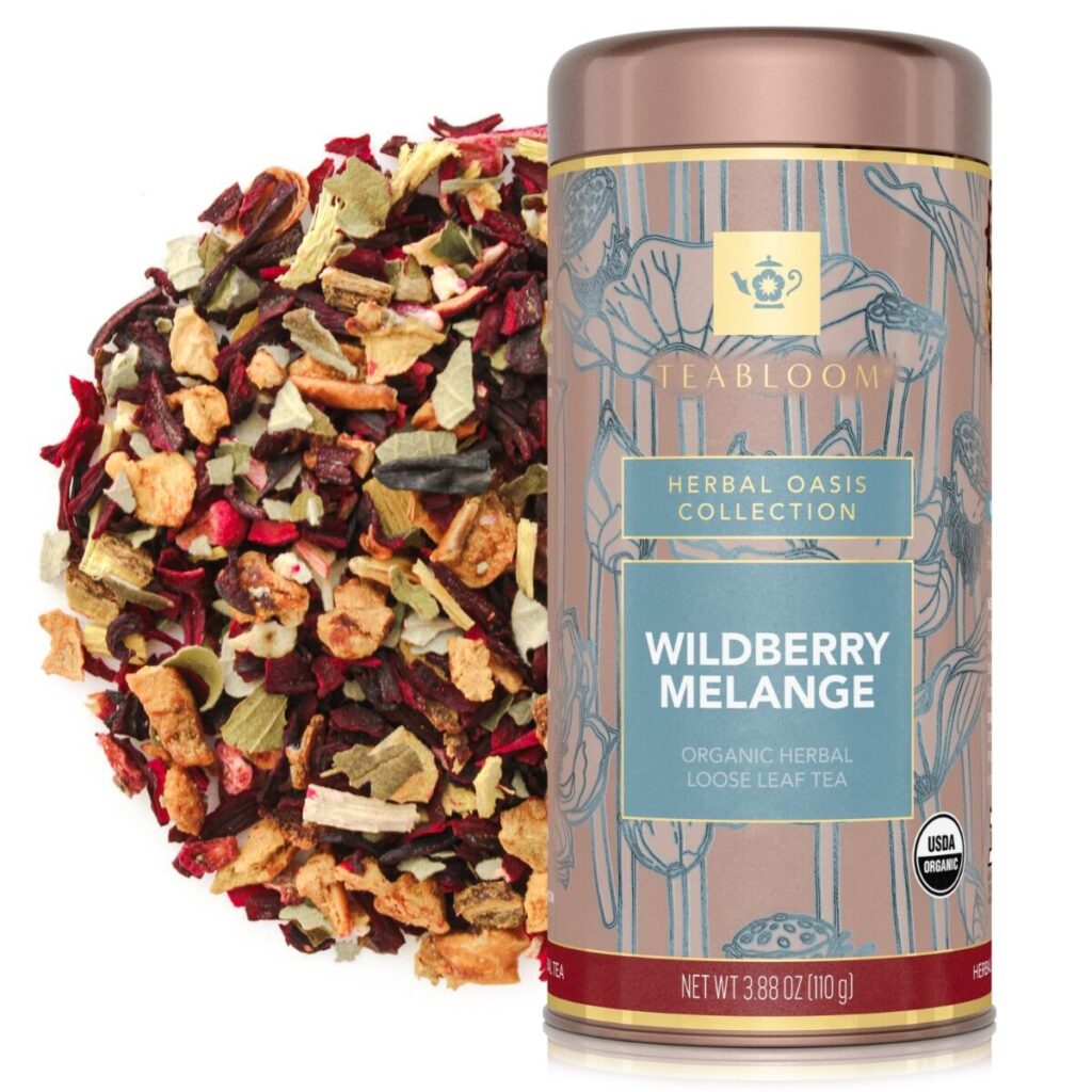 Wildberry Melange loose-leaf tea canister as a Chinese Zodiac personality tea for the Year of the Rabbit.